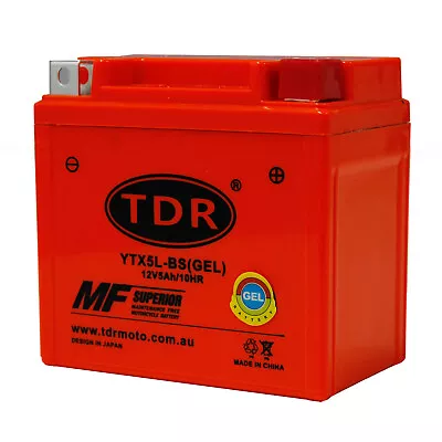 $26.95 • Buy YTZ7S/YTX5L-BS Motorcycle GEL Battery 12V 5ah For Honda Yamaha Suzuki Kawasaki