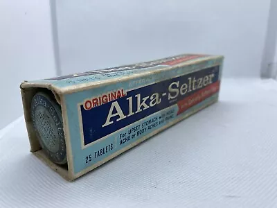 Alka-Seltzer Tube Vintage Glass Bottle Empty With Box • $4