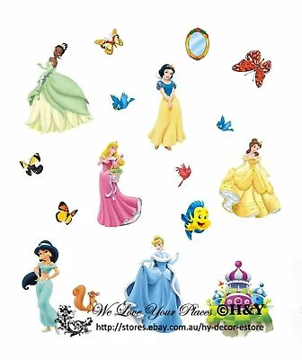£9.90 • Buy Giant Disney Princess Baby Kids Wall Decor Nursery Decal Stickers Removable Art