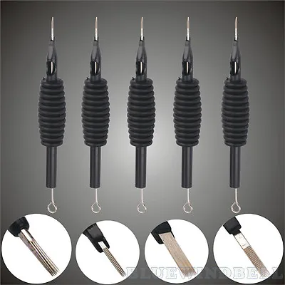 10 Pcs Disposable Tattoo Needle And Tube 3/4 Grip With Tip RL/RS/F/M1/M2/RM • $8.99