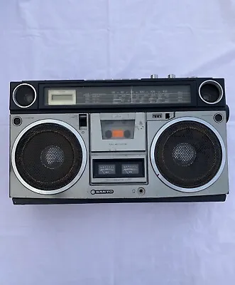 Vintage SANYO M 9990 Boombox AM/FM Radio Cassette Player -Read Description- • $199