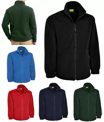 Mens MIG Full Zip Warm Fleece Jackets - LEISURE WORK HIKING FISHING WALKING COAT • £27.95