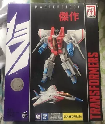 Transformers MASTERPIECE STARSCREAM BOX & BOOKLET ONLY MINT • $39.95