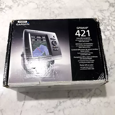 GARMIN GPSMAP 421 Marine Color CHARTPLOTTER GPS NAVIGATION W/Cover BUNDLE • $549.99