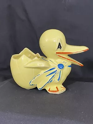 McCOY POTTERY YELLOW COLD PAINTED DUCK PLANTER ~VERY NICE~ • $29.95