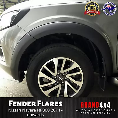 Fender Flares Matte Black To Suit Nissan Navara NP300 2015 - 2020 Wheel Arch • $309