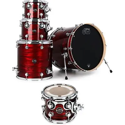 DW Performance Series 5-piece Shell Pack With 22-inch Bass Drum - Antique Ruby • $3219