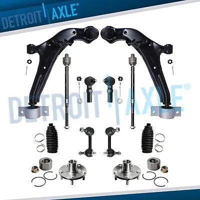 Front Lower Control Arms Wheel Hub Kit For 2000-2003 Nissan Maxima Infiniti I30 • $177.52