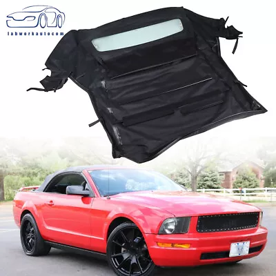 Convertible Soft Top W/DOT Approved Heated Glass Vinyl For 2005-14 Ford Mustang • $219.50