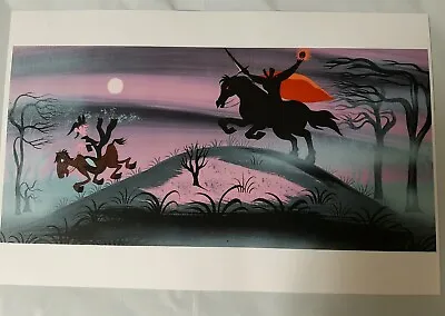 Mary Blair Ichabod Crane Headless Horseman Concept Art Poster Print 11x17 Purple • $19.49