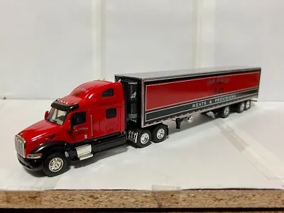 American Truck Big Rig 18wheeler PETERBILT 387 TRAILER TRUCK Diecast Model 1:64 • $270