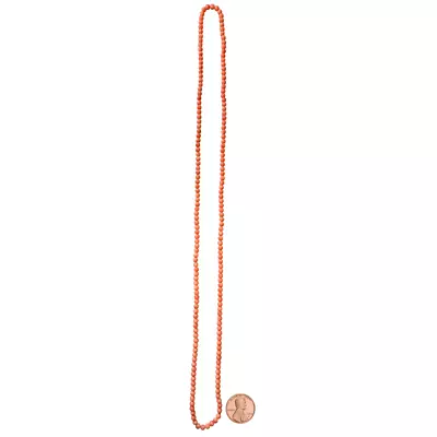 Vintage Coral Bead Strand Necklace • $225