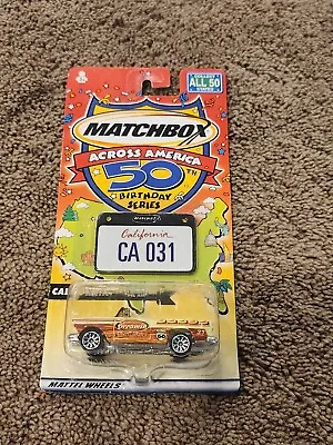 Matchbox Across America 50th Birthday Series 1955 Chevy Bel Air California MOC • $10.20