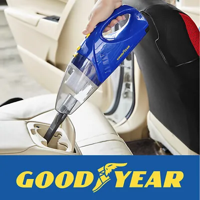 Goodyear 60W 12v Wet And Dry Car Vacuum Cleaner Long Cord Cyclone Filter Bagless • £12.99