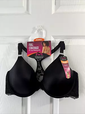 NEW Maidenform One Fab Fit Full Coverage Racerback Bra 36C Black 07112 • $22.99