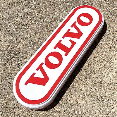 Volvo Sign Led Illuminated Light Box Garage Petrol Emblem Badge Automobilia V40 • $157.86