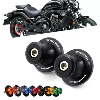 Motorcycle M10*1.25 CNC Swingarm Spools Sliders Stand For Vulcan S 650 2015-2023 • $12.99