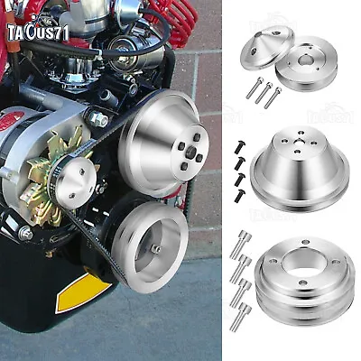 Crankshaft+Alternator+Water Pump V-Belt Pulley Kit For Small Block Ford 302 351C • $90