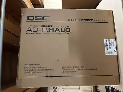 QSC AD-P.HALO Integrated Sub/Sat Pendant Loudspeaker System - Black New Sealed • $699