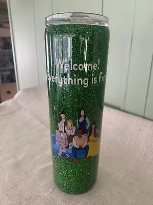 $19.95 • Buy Welcome! Everything Is Fine Printed Hot Cold 24 Oz. Tumbler Glitter Family Bling