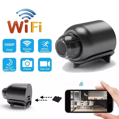 Mini Camera 1080P HD Wifi Video CCTV IP Cam Remote Night Vision Motion Sensor • $13.73