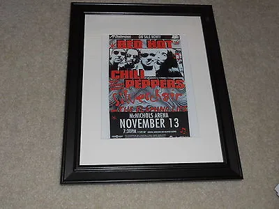 Framed Red Hot Chili Peppers 1995 Denver CO Concert Mini-Poster 14 X17  • $45