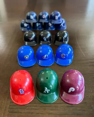 Lot Of 16 Vintage MLB Baseball Mini Plastic Helmets • $9.99