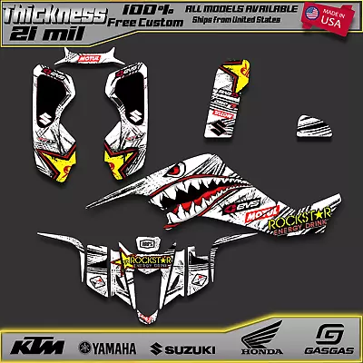 LTZ 400 Suzuki Wrap Graphics Stickers Kit Decals Atv Quad 2003 - 2008  ( 21MIL) • $190.89