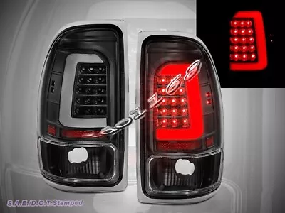 FIT FOR 1997-2004 Dodge Dakota Replacement Tail Light Black C-Bar LED Taillights • $164.97