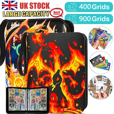 900 For Pokemon Card Spots Binder Album Book Trading Cards Collector Holder Case • £10.79