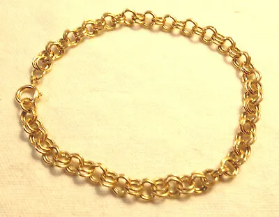 Ankle Bracelet Vintage Gold Tone Chain 9 3/4  • $23.99