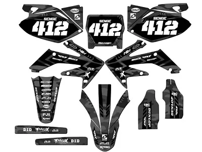 2006-2007 CRF 250 R APACHE Grey Senge Graphics Kit Compatible With Honda • $134.99