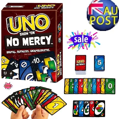 Uno-Show Em No Mercy Board Card Game Toys For Family Night Travel Game LO • $11.96