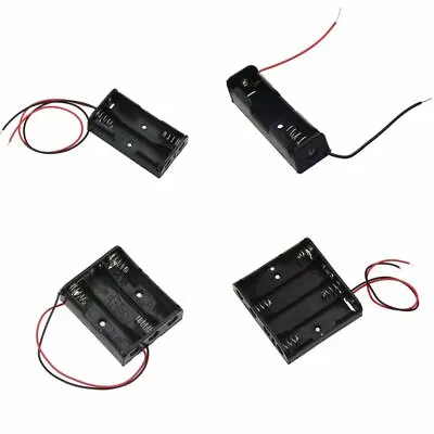 AA Size Power Battery Storage Case Box Holder Leads With 1 2 3 4 Slots Four • $8.60