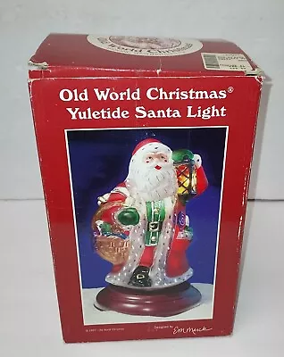 Old World Christmas 1997 Yuletide Santa Claus Light EM Merck MIB Belsnickle HTF • $79.99