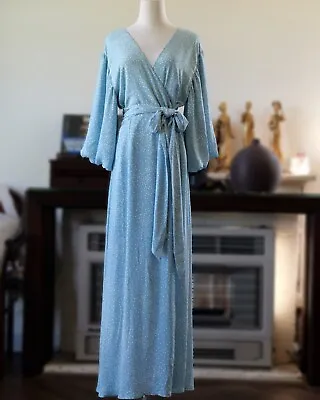 Size 12 | SAVEL Ocean Blue Maxi Dress • $24.95