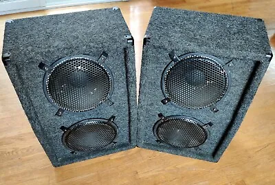 Two (2) Stereo 2x12 Electric Guitar Speaker Vertical Cabinets  • $250