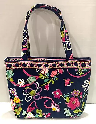 Vera Bradley Tote Hand Bag Purse  Ribbons  Pattern With Zip Closure Retired 2012 • $20