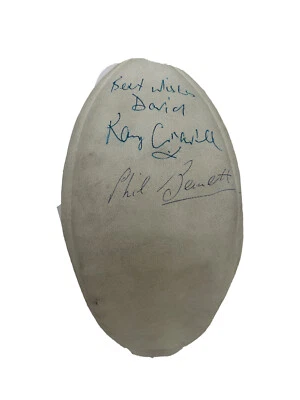 £30 • Buy Signed Mitre Club Rugby Ball By Ray Gravell And Phill Bennett Wales