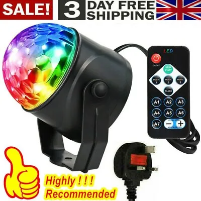 £11.99 • Buy LED Magic Ball Stage Light Club RGB Rotating Disco Party DJ Decor W/ Remote NEW