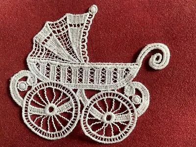 Pram Lace Motif Appliqué Patch/junk Journal/collage/craft/card Making • £2.30