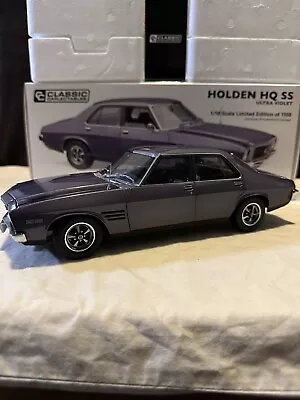 1:18 Classic Holden HQ SS Monaro Sedan In Ultra Violet Purple With Black Stripes • $295