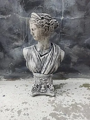 £35 • Buy Athena Bust Statue | Lady Greek Goddess Sculpture Stone Garden Ornament Art