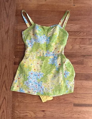 Vintage 60’s GaBar New York Romper Retro Groovy Floral Woman's S • $60