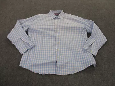 Vineyard Vines Shirt Adult XL Blue Plaid Whale Business Lightweight Casual Mens • $24.95