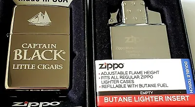 Zippo Lighter Cigars Captain Black Little Cigar Butane Insert Double 2006 • $119.88