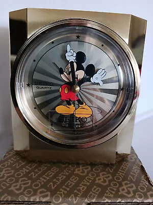 Mickey Mouse Vintage Seiko Quartz Desk/Alarm Clock Brand New • $84.50
