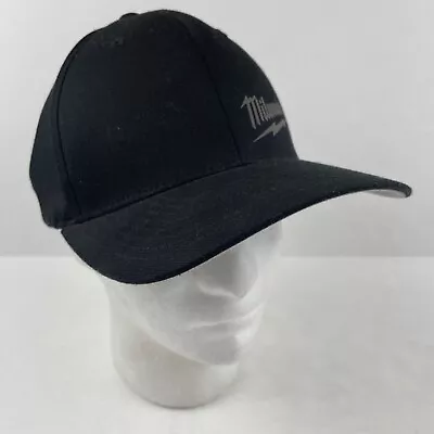 Milwaukee FlexFit® Fitted Hat Adult L/XL Black Cotton Blend Stretch Yupoong • $14.75