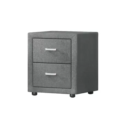 Artiss Bedside Tables Drawers Side Table Storage Cabinet Nightstand Bedroom Grey • $113.77
