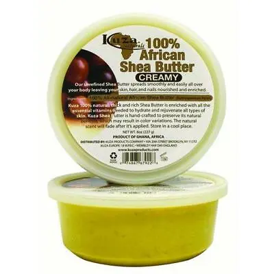 £8.99 • Buy KUZA 100% AFRICAN SHEA BUTTER YELLOW CREAMY 8oz + FREE TRACK DELIVERY